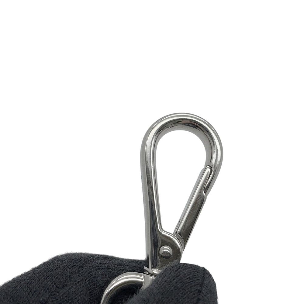 Prada Shoulder Bag Triangle Logo Saffiano Leather Black — view 7