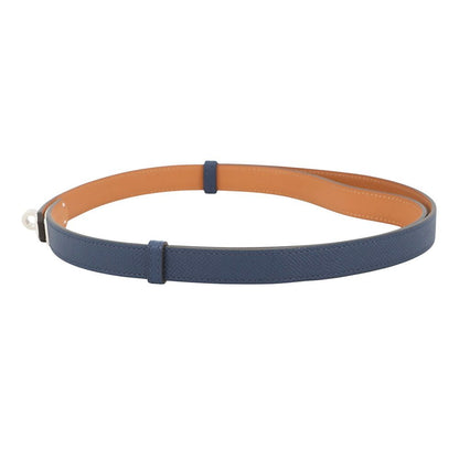 Hermes Kelly Belt Blue Navy Silver Epsom — view 2
