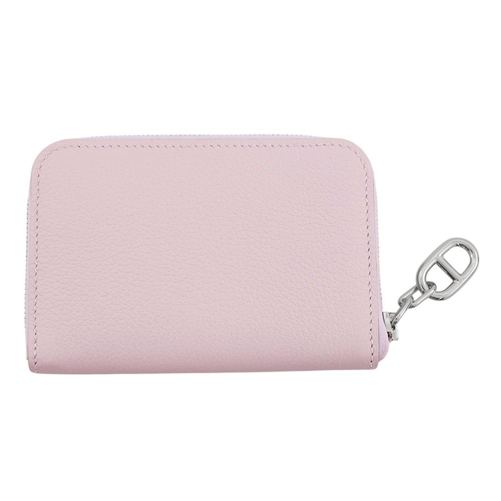 Hermes Coin Case Zip Azap Compact Mauvepere Silver Color — view 3