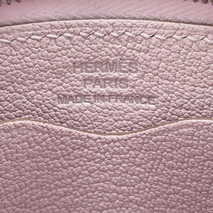 Hermes Coin Case Zip Azap Compact Mauvepere Silver Color — view 6