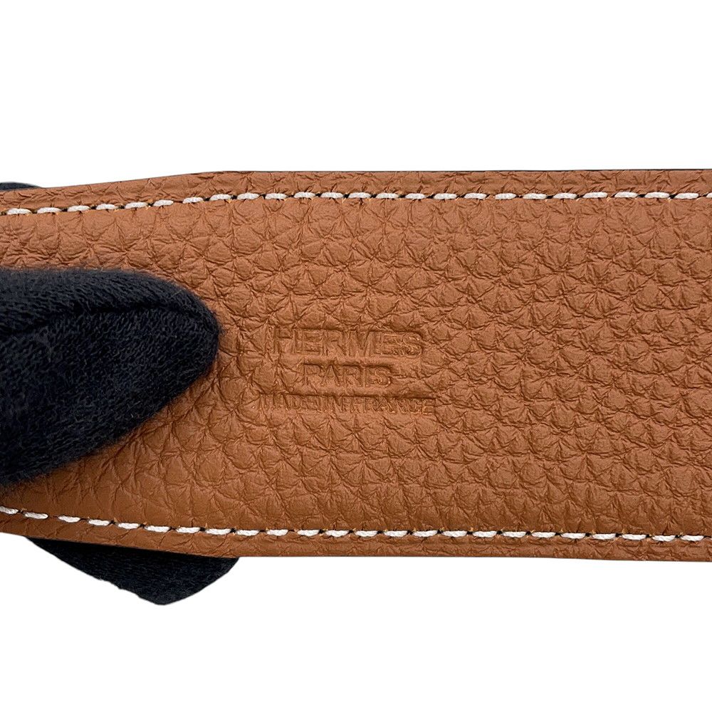 Hermes Belt Constance Reversible 100 Black Gold Togo Box Calf — view 8