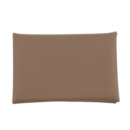 Hermes Card Case Calvi Duo Etoupe Epsom Business Holder — view 3