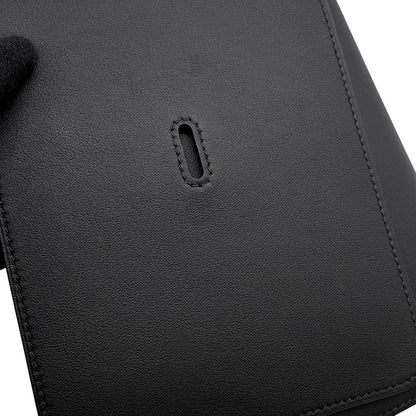 Hermes Note Cover Carnet Sheet Black Gold Swift Animapolis Card Holder — view 5