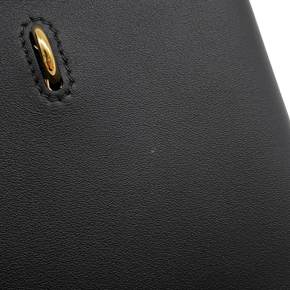 Hermes Note Cover Carnet Sheet Black Gold Swift Animapolis Card Holder — view 7