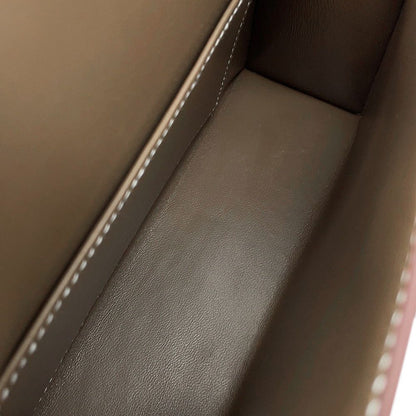 Hermes Handbag Mini Kelly Sellier Etoupe Silver Epsom 2-Way — view 6