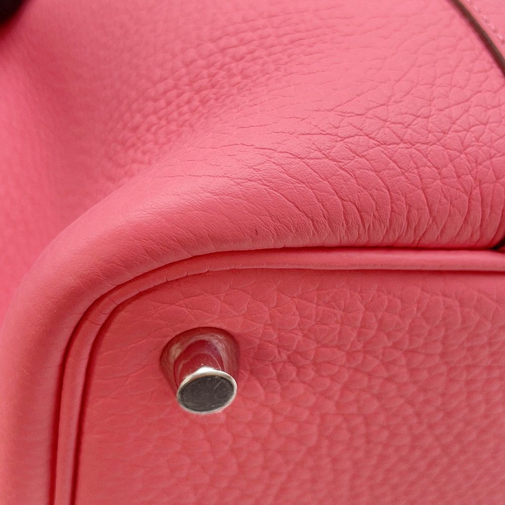 Hermes Handbag Picotin Lock PM Rose Azalea Silver Taurillon Clemence — view 7