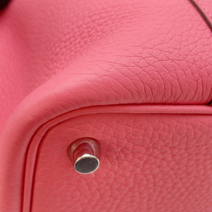 Hermes Handbag Picotin Lock PM Rose Azalea Silver Taurillon Clemence — view 7