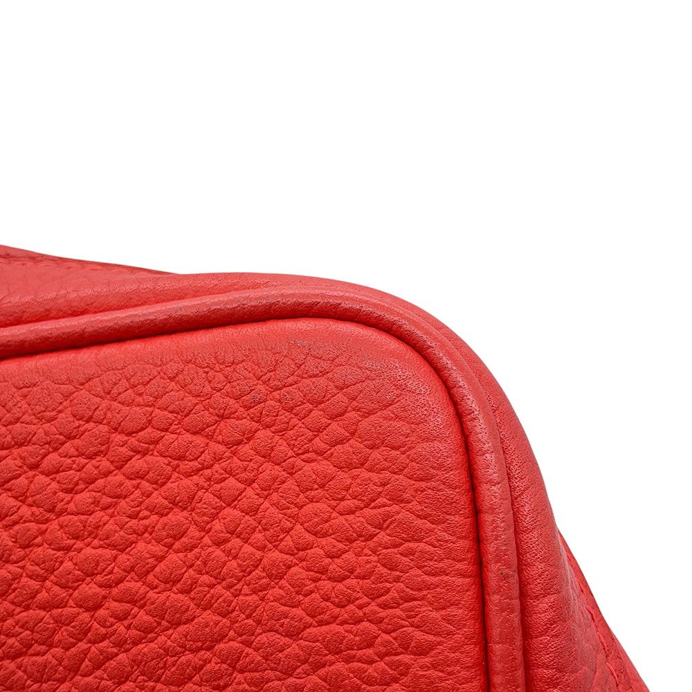 Hermes Tote Garden Party PM Rouge Pivoine Silver Negonda — view 7