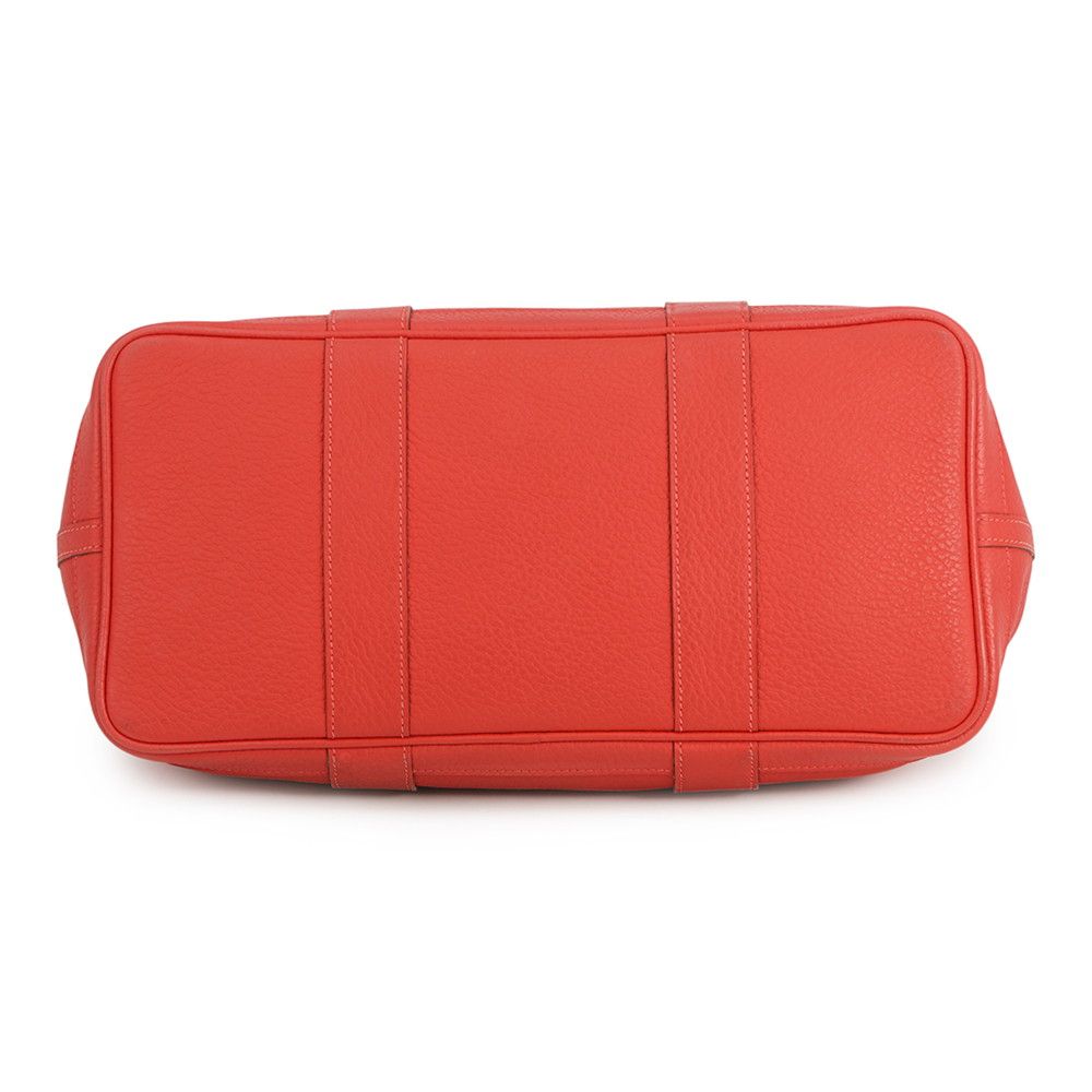 Hermes Tote Garden Party PM Rouge Pivoine Silver Negonda — view 3