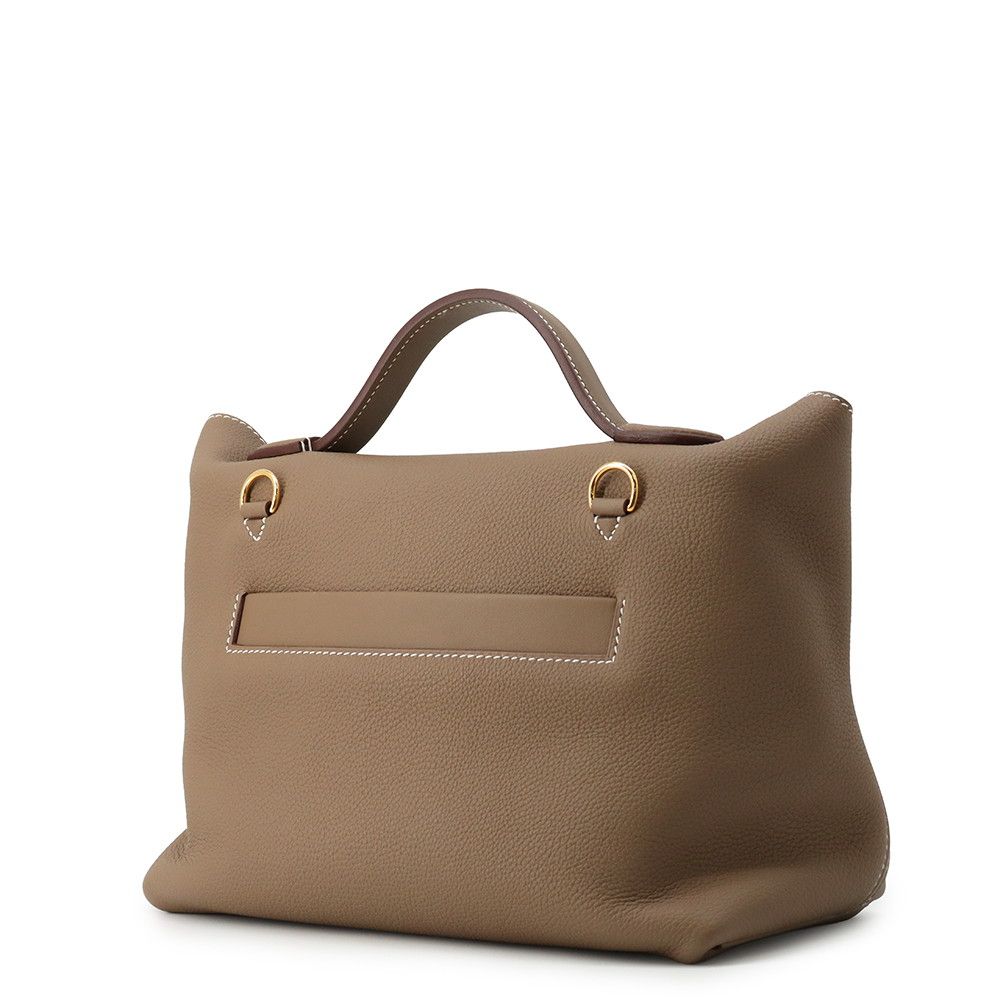 Hermes 24 29 Sac Van Quatre Etoupe Gold Togo Swift 2-Way Handbag — view 2
