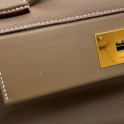 Hermes 24 29 Sac Van Quatre Etoupe Gold Togo Swift 2-Way Handbag — view 7