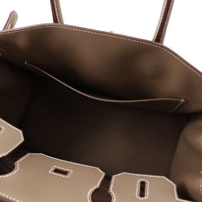 Hermes Birkin 30 Etoupe Gold Togo Handbag — view 6