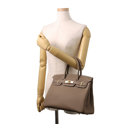 Hermes Birkin 30 Etoupe Gold Togo Handbag — view 4
