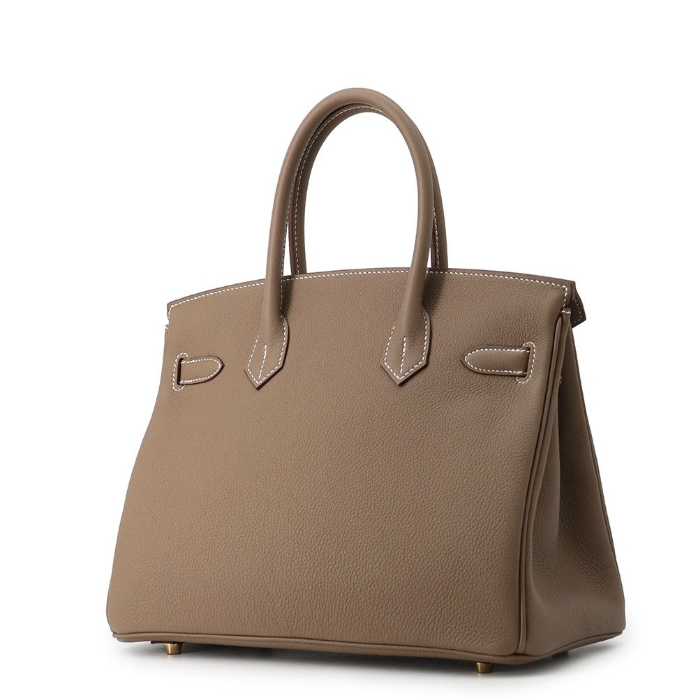 Hermes Birkin 30 Etoupe Gold Togo Handbag — view 2