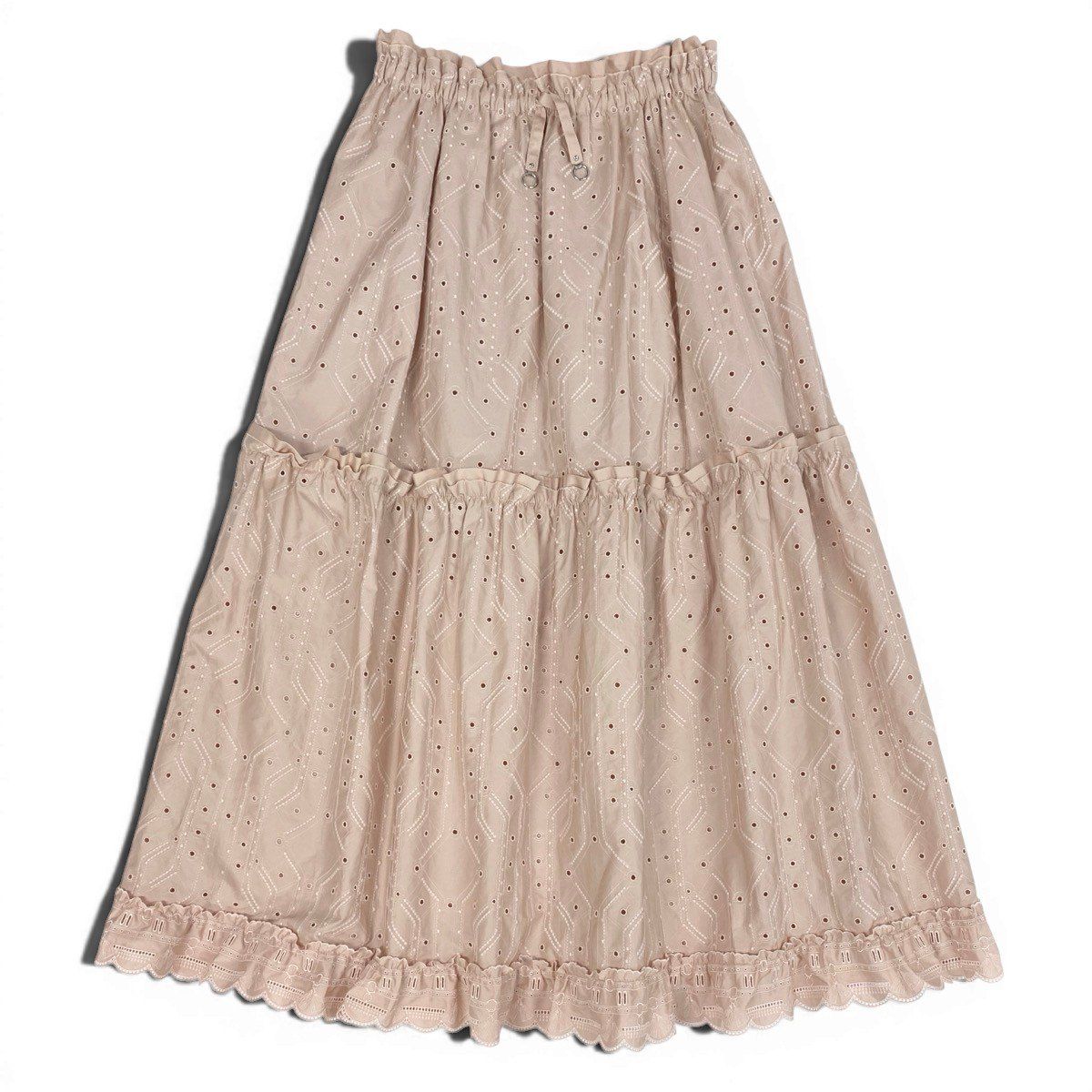 Hermes Collection Embroidery Skirt Aux Chapms Remix 36 Pink — view 2