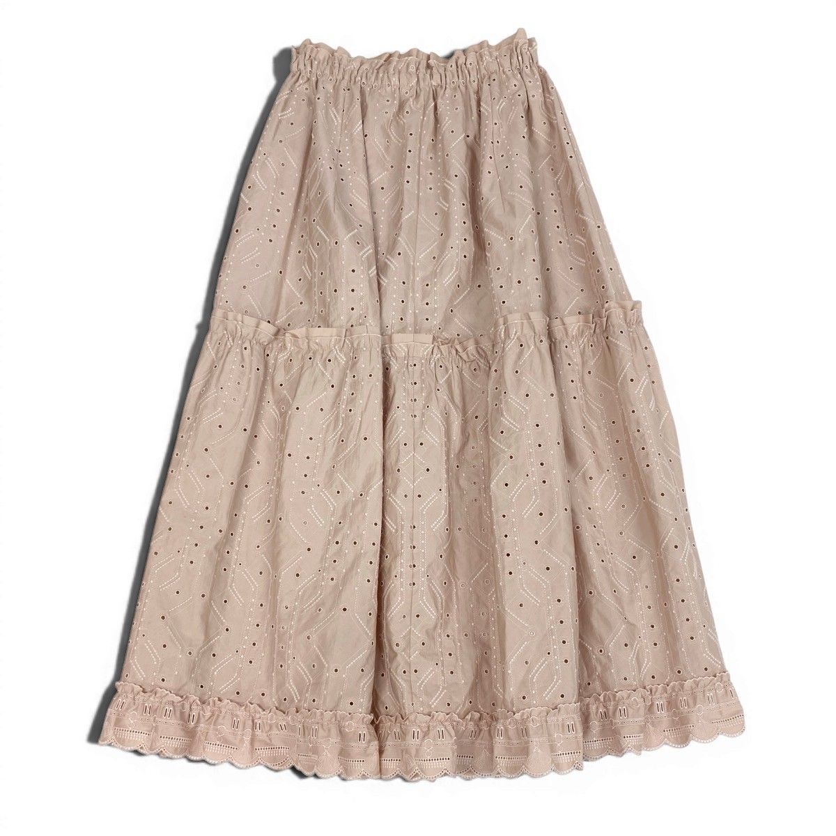 Hermes Collection Embroidery Skirt Aux Chapms Remix 36 Pink — view 3
