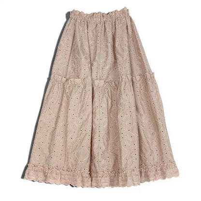 Hermes Collection Embroidery Skirt Aux Chapms Remix 36 Pink — view 3
