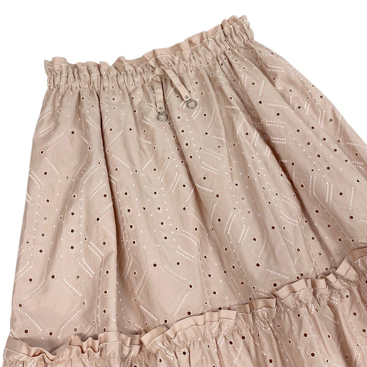 Hermes Collection Embroidery Skirt Aux Chapms Remix 36 Pink — view 4
