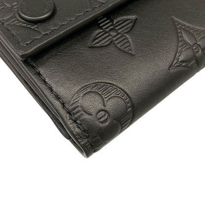 Louis Vuitton Trifold Wallet Monogram Shadow Discovery Compact Leather Cowhide — view 7