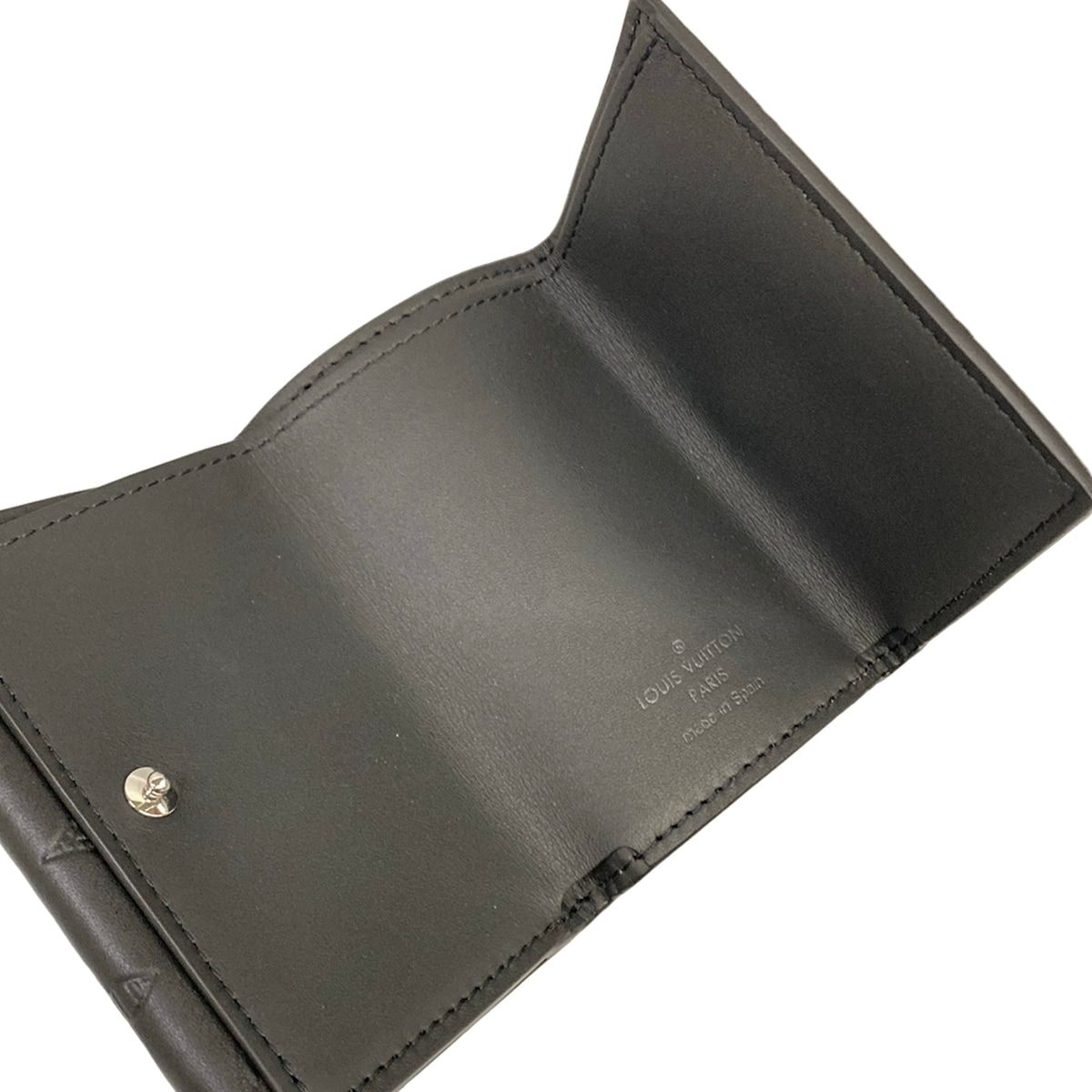 Louis Vuitton Trifold Wallet Monogram Shadow Discovery Compact Leather Cowhide — view 3