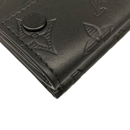 Louis Vuitton Trifold Wallet Monogram Shadow Discovery Compact Leather Cowhide — view 6