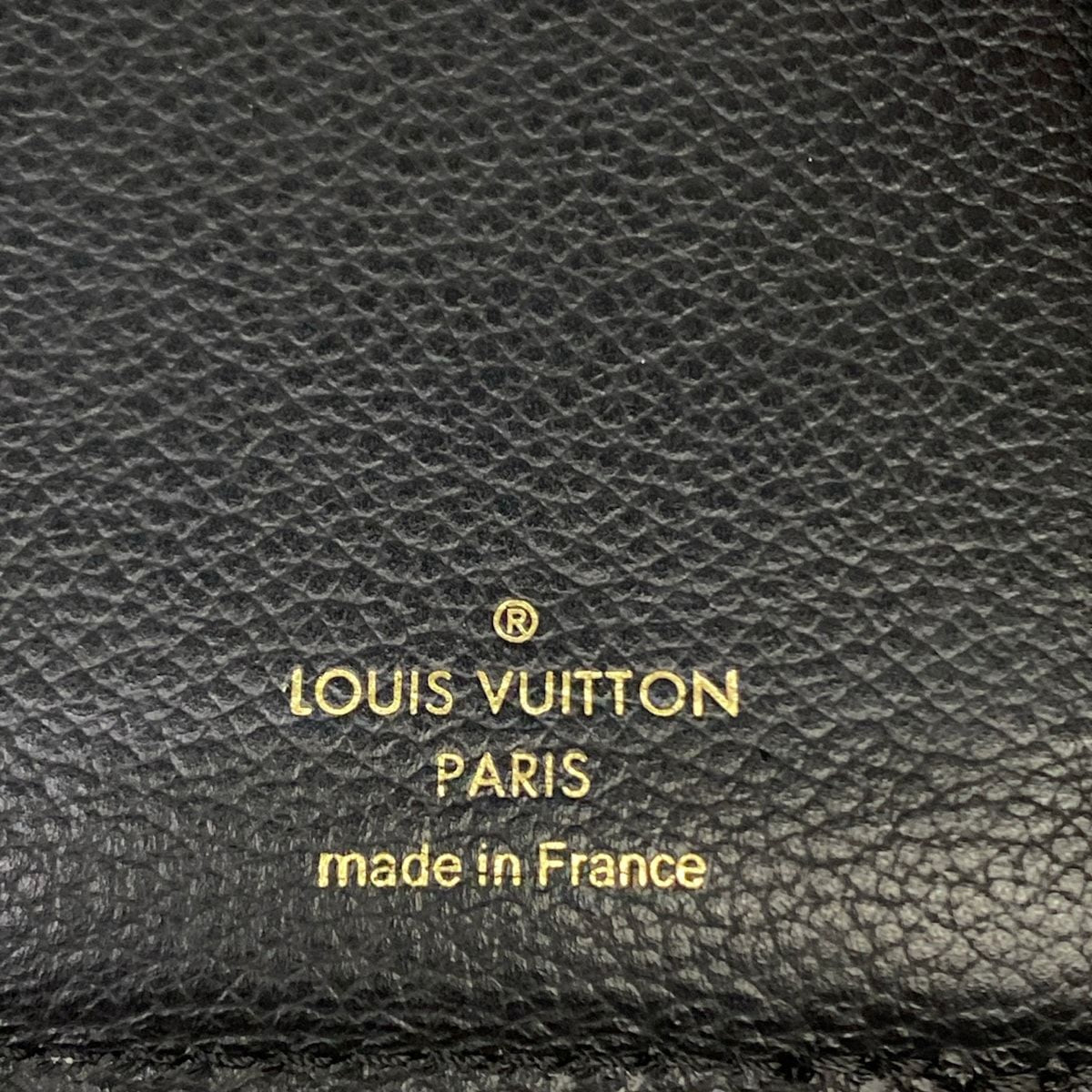 Louis Vuitton Trifold Wallet Monogram Portefeuille Pallas Compact Noir Leather — view 5