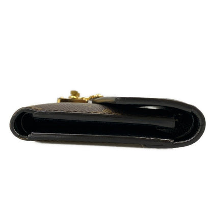 Louis Vuitton Trifold Wallet Monogram Portefeuille Pallas Compact Noir Leather — view 9