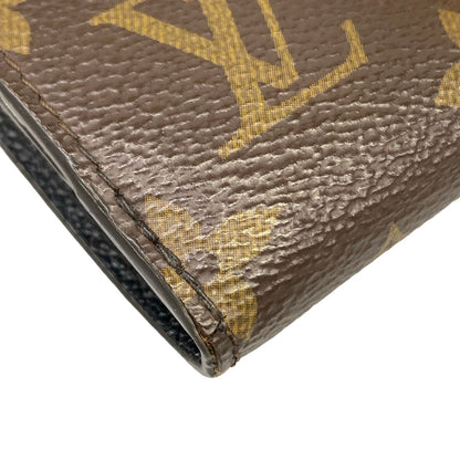 Louis Vuitton Trifold Wallet Monogram Portefeuille Pallas Compact Noir Leather — view 7