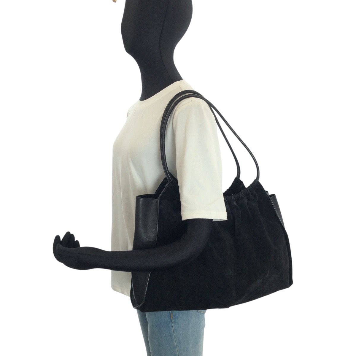 Gucci Black Silver Suede 001 Shoulder — view 7