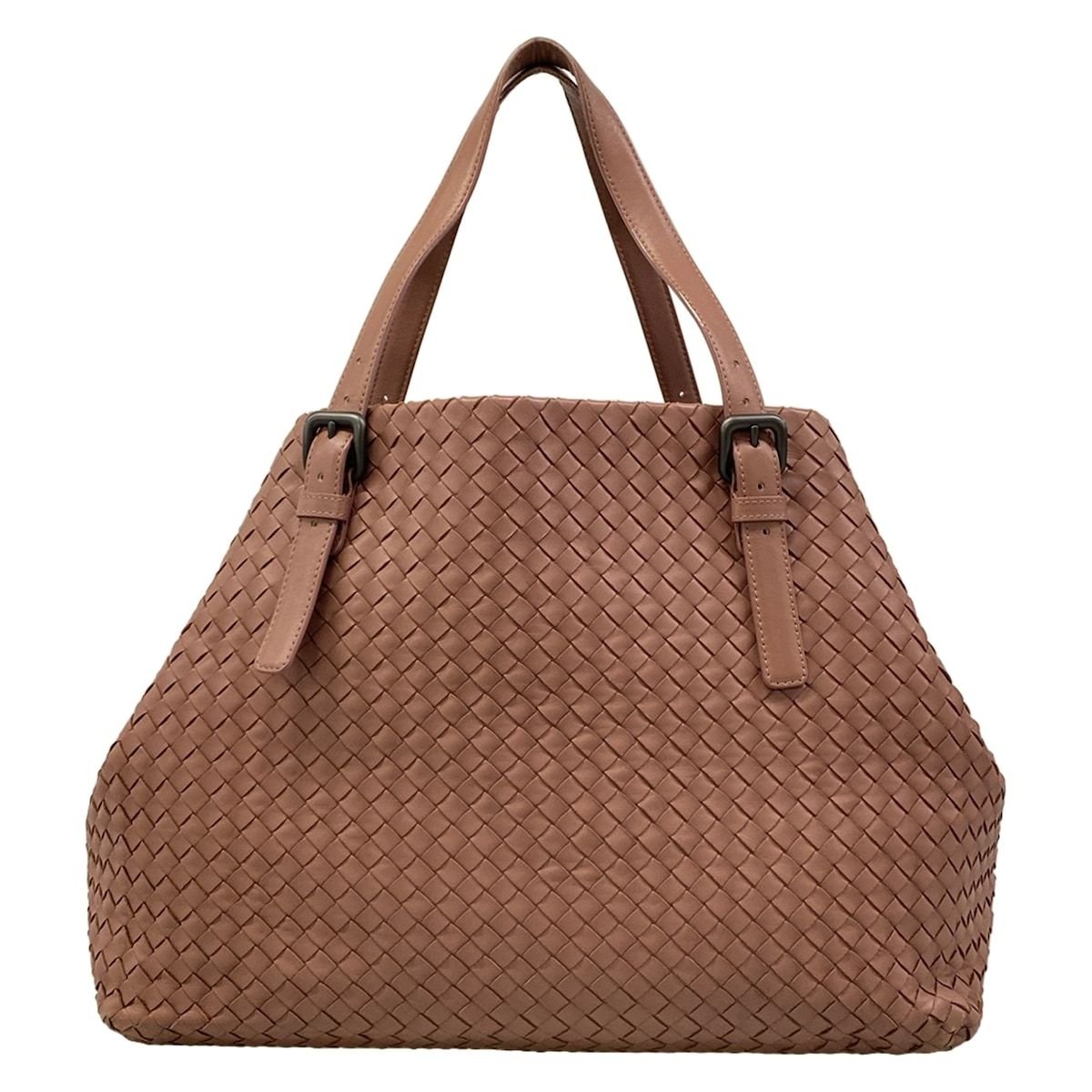 Bottega Veneta Tote Large Cest Pink Beige Leather