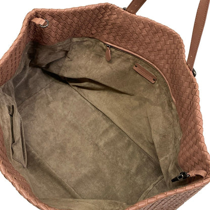 Bottega Veneta Tote Large Cest Pink Beige Leather — view 7
