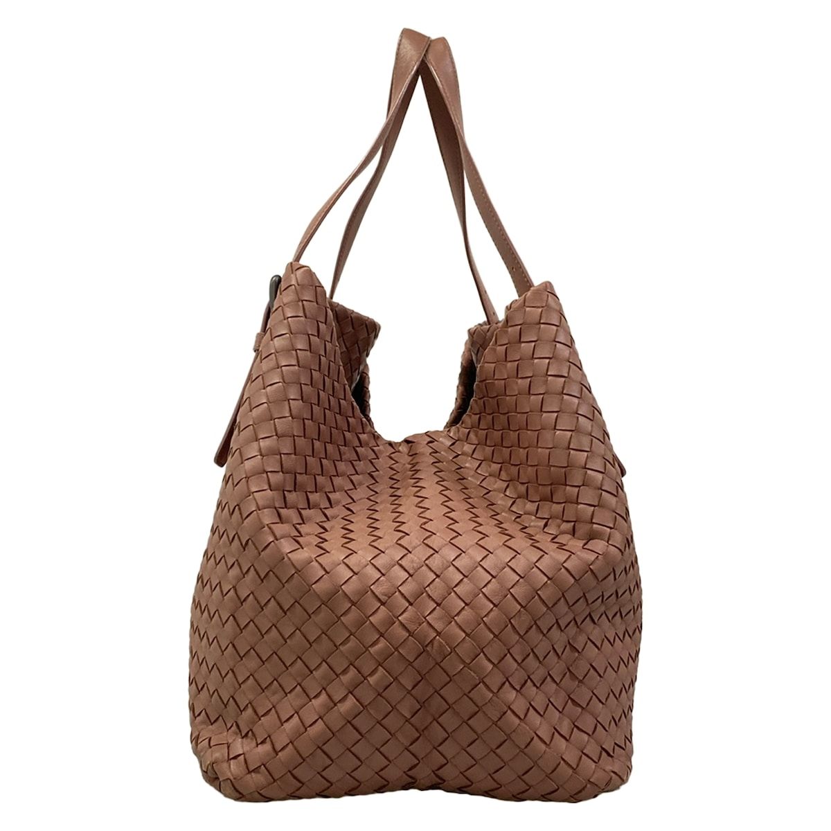 Bottega Veneta Tote Large Cest Pink Beige Leather — view 4