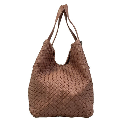 Bottega Veneta Tote Large Cest Pink Beige Leather — view 2