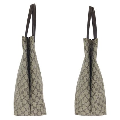 Gucci Brown Dark Silver GG Supreme Canvas Tote Shoulder — view 8