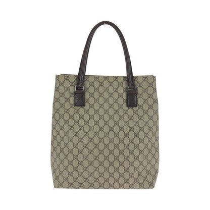 Gucci Brown Dark Silver GG Supreme Canvas Tote Shoulder — view 2