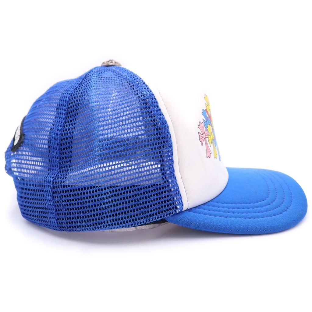 Chrome Hearts Multi Color Semetery Cross Trucker Cap Cemetery Print Trap Khaki — view 3