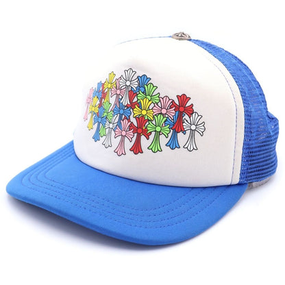 Chrome Hearts Multi Color Semetery Cross Trucker Cap Cemetery Print Trap Khaki