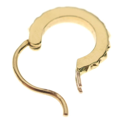 Chrome Hearts 22k Tiny Tfp Hoop True Punk Earrings Gold — view 6