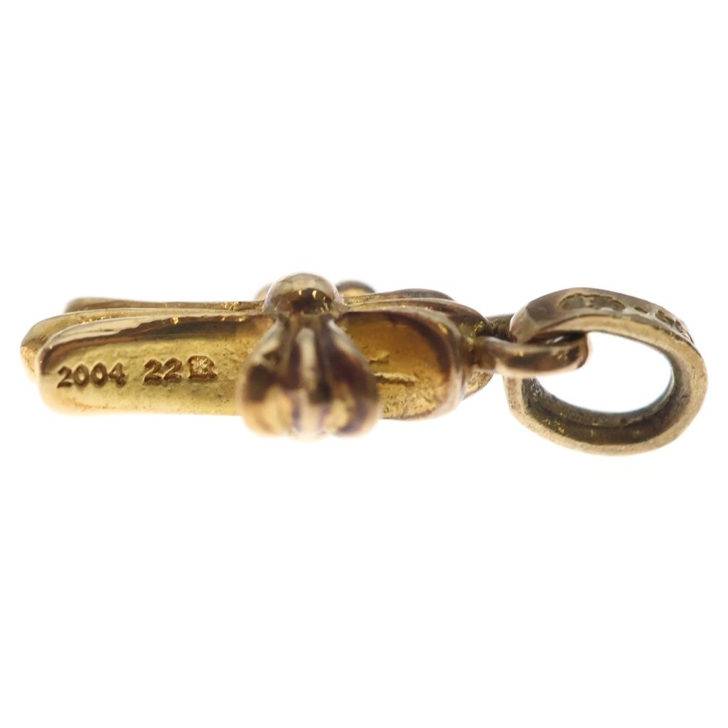 Chrome Hearts 22k Crs Baby Fat Cross Pendant Gold — view 3