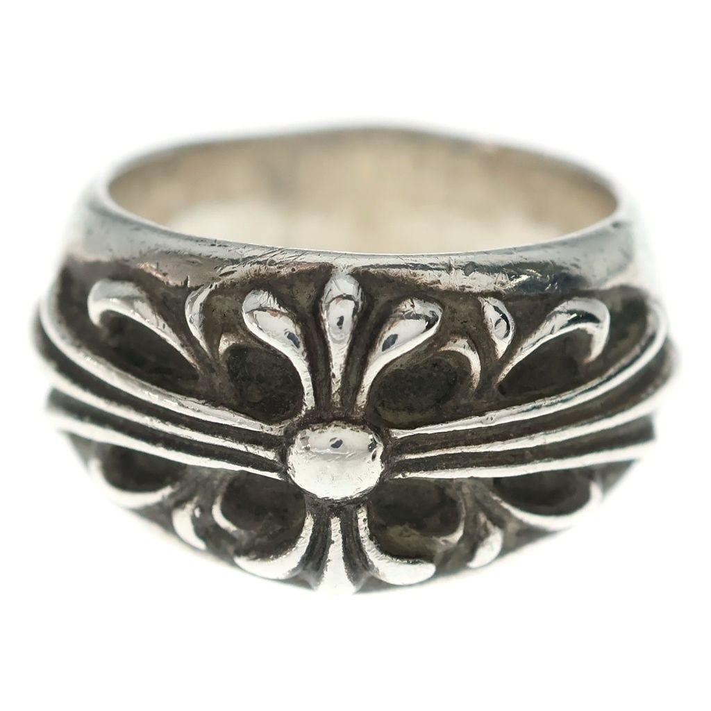 Chrome Hearts Flrl Crs Floral Cross Ring Silver — view 4