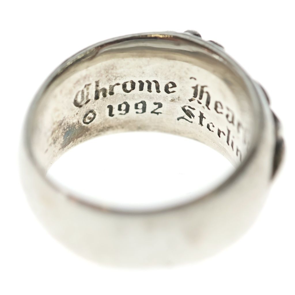 Chrome Hearts Flrl Crs Floral Cross Ring Silver — view 5