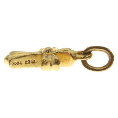 Chrome Hearts 22k Crs Baby Fat Cross Pendant Gold — view 3