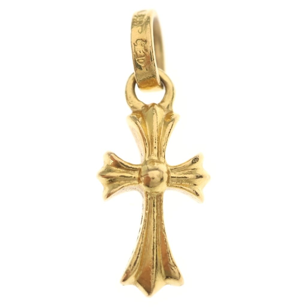Chrome Hearts 22k Crs Baby Fat Cross Pendant Gold — view 2