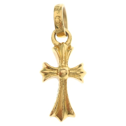 Chrome Hearts 22k Crs Baby Fat Cross Pendant Gold — view 2