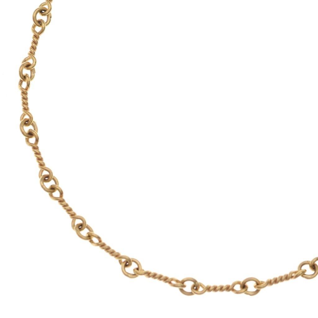 Chrome Hearts 22k Neckchain Twist Chain Necklace Gold
