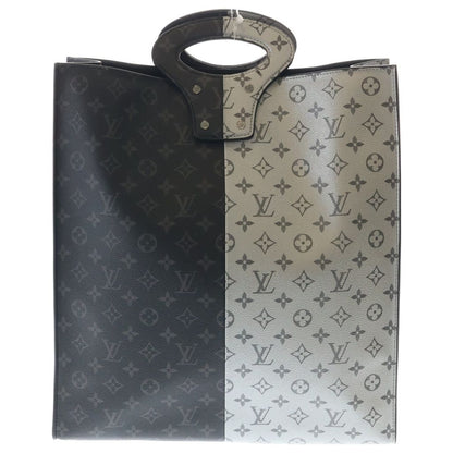 Louis Vuitton Monogram Split Tote Black Silver