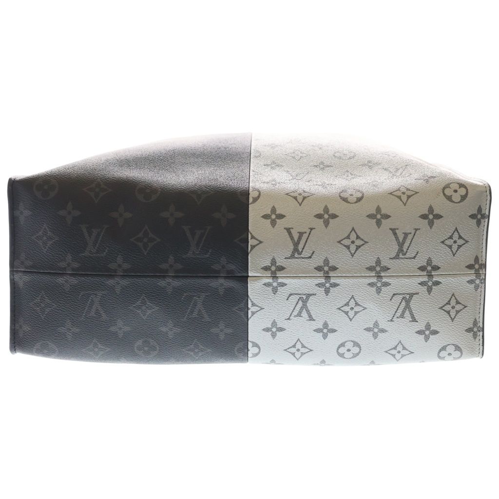Louis Vuitton Monogram Split Tote Black Silver — view 4