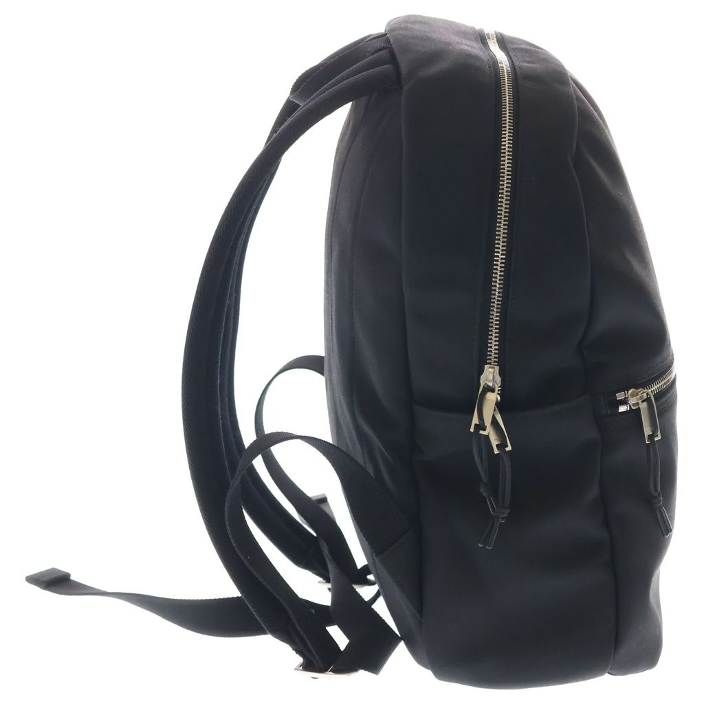 Saint Laurent Paris Noux Canvas Leather Backpack Silver Black — view 3