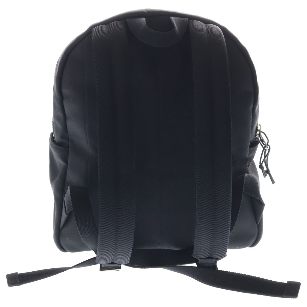 Saint Laurent Paris Noux Canvas Leather Backpack Silver Black — view 2