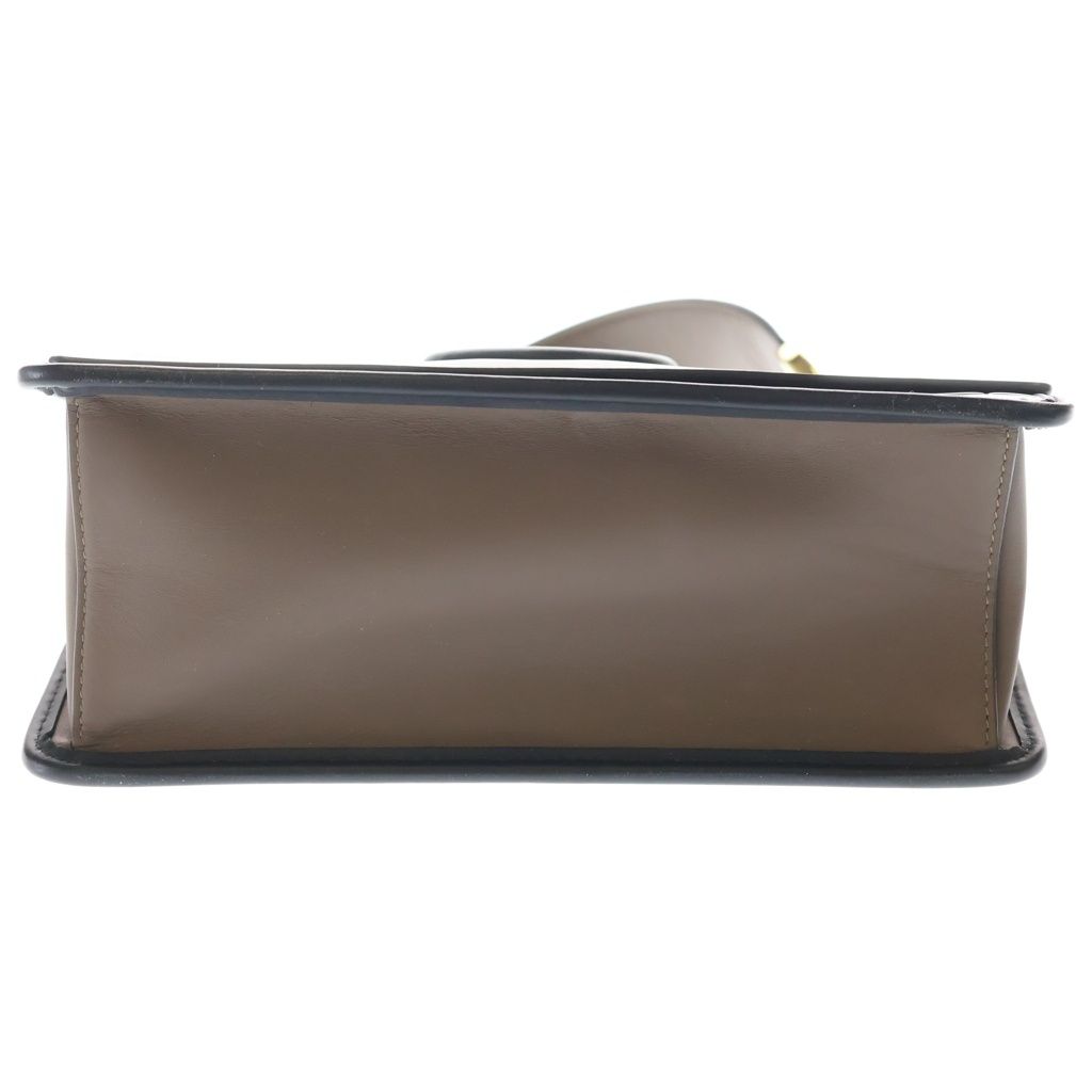 Fendi Canayef Zucca Pattern Leather 2-Way Bag Gold Silver Brown — view 4